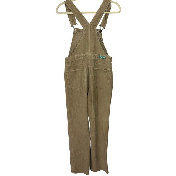 Empyre Suzie Corduroy Tan Bib Overalls Jumpsuit Small 100% Cotton Y2K 90s Skater - Picture 9 of 12